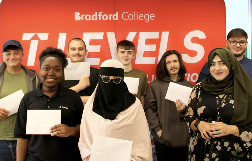 Bradford College T Level Students Celebrate Top Results