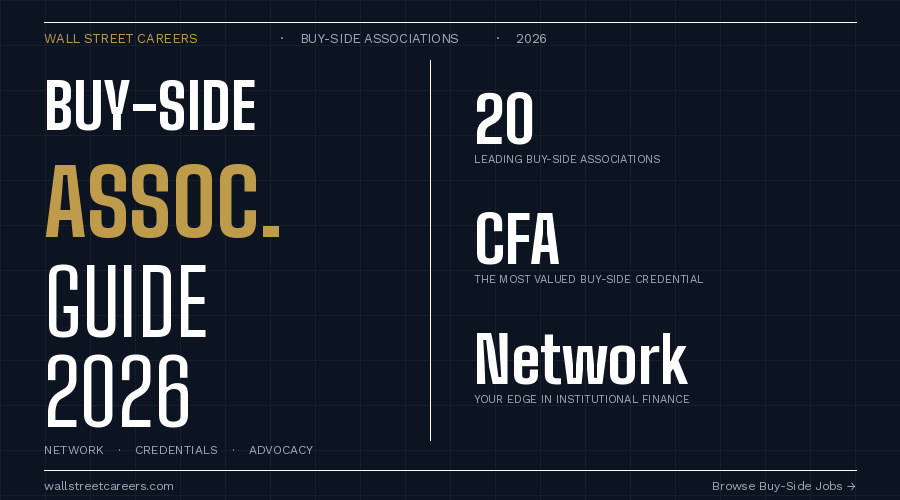 The Top 20 Buy-Side Associations in 2026: A Career Guide
