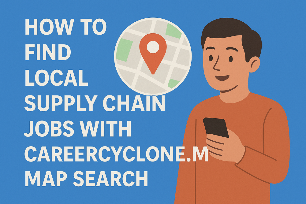 How to Find Local Supply Chain Jobs with CareerCyclone.me’s Map Search