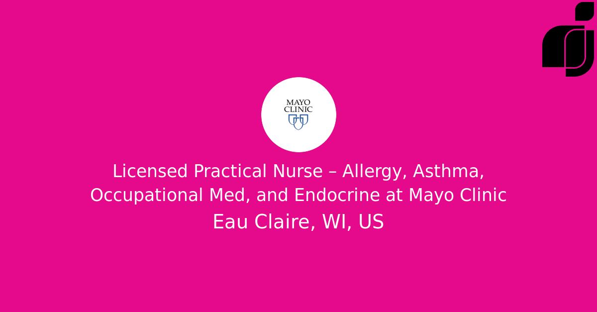Licensed Practical Nurse Allergy, Asthma, Occupational Med, and