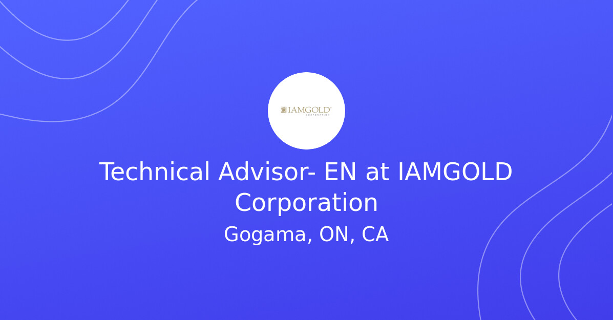 Technical Advisor- EN at IAMGOLD Corporation