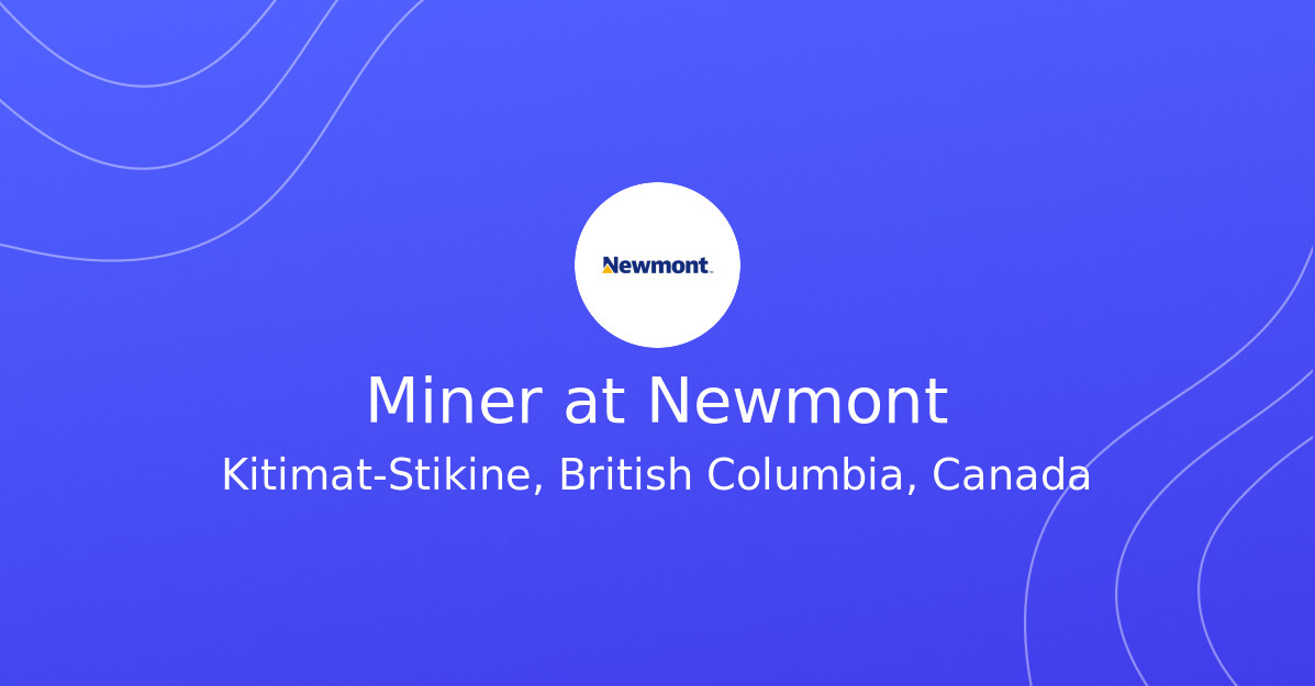 Miner at Newmont