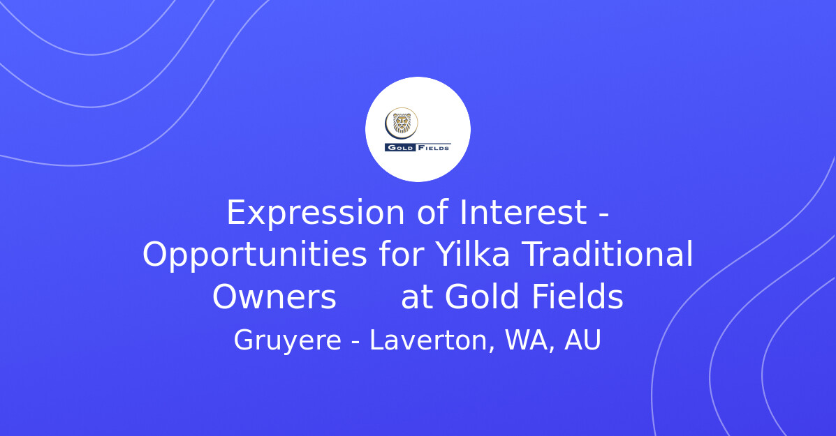 Expression Of Interest Opportunities For Yilka Traditional Owners At Expression Of Interest Opportunities For Yilka Traditional Owners At
