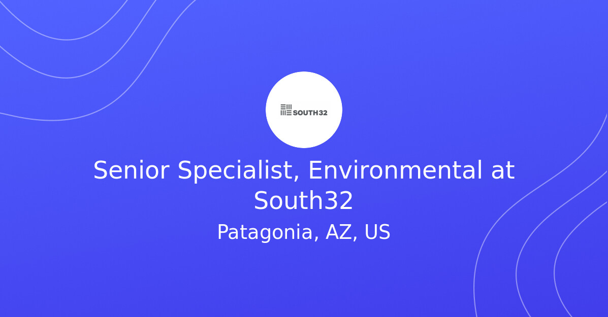 Senior Specialist, Environmental at South32