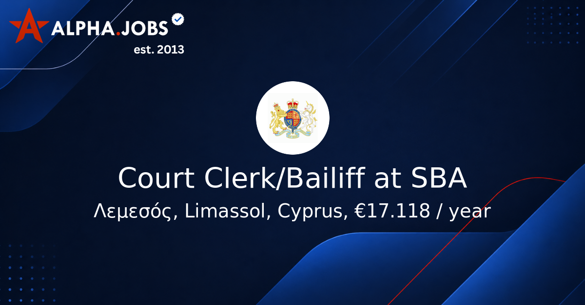 Court Clerk/Bailiff at SBA - Alpha.jobs