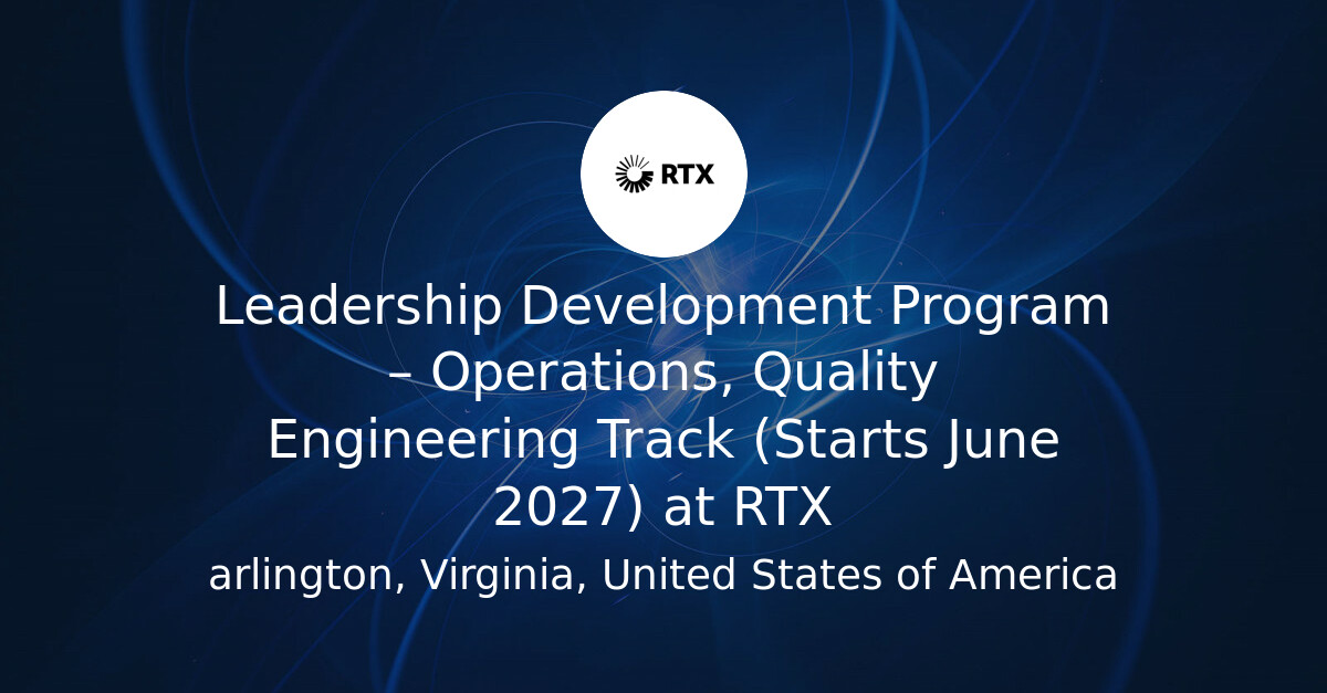 Usaf Leadership Development Course Leadership Development Program – Operations, Quality Engineering Track ...