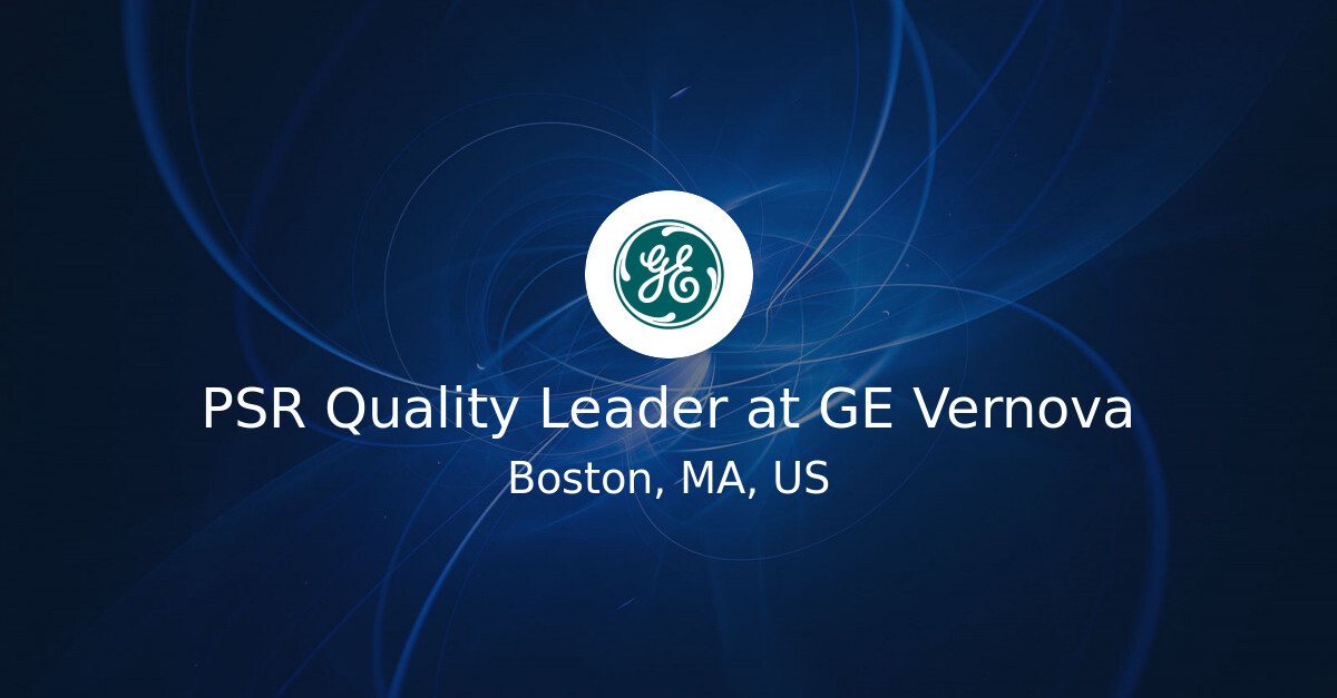 Time Control Hero PSR Quality Leader at GE Vernova - Hiring Our Heroes Job Board
