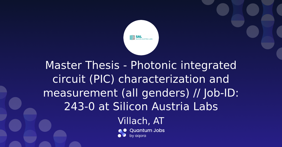 Master Thesis - Photonic integrated circuit (PIC) characterization and ...