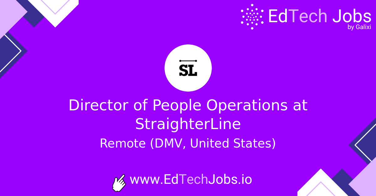 Director of People Operations at StraighterLine EdTech Jobs