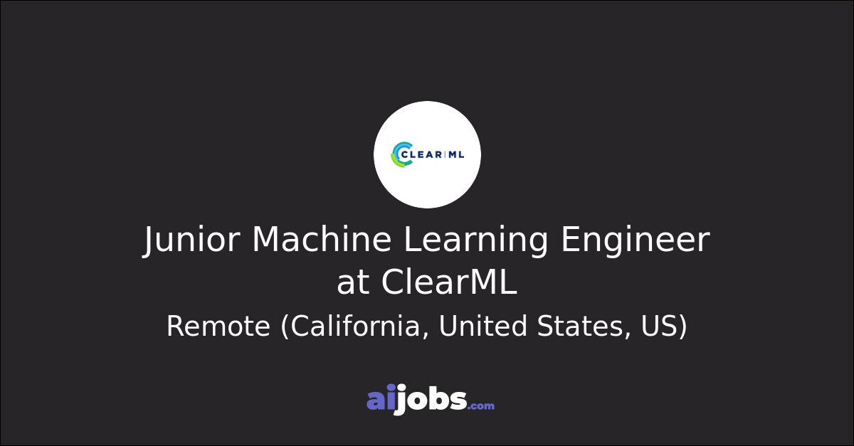 JUNIOR MACHINE LEARNING ENGINEER LONDON visual data 2