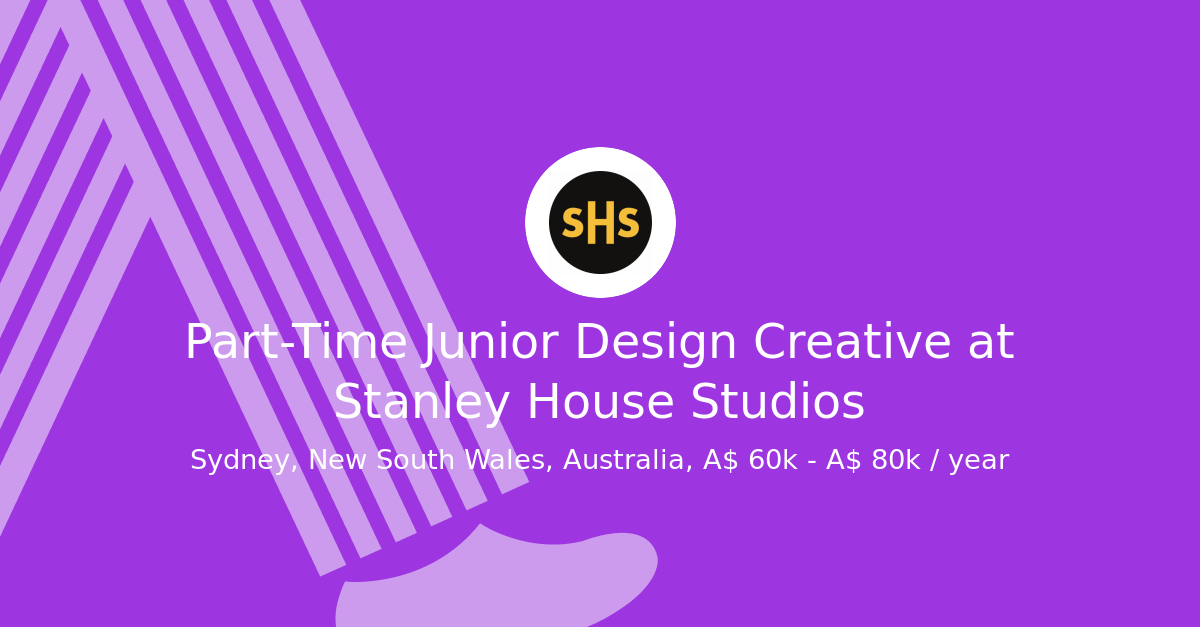 Part-Time Junior Design Creative at Stanley House Studios - Pedestrian Jobs