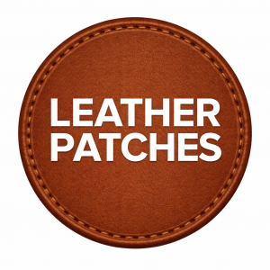 wholesale embossed real leather patches