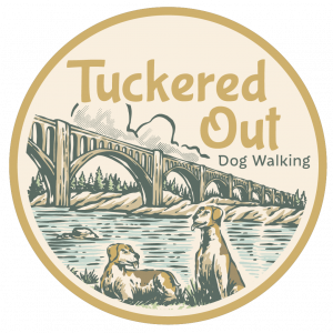 Tuckered Out Dog Walking