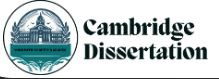 Cambridge Dissertation